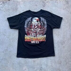 Vintage 2011 Daytona Bikefest Shirt Front and Back Hit Size XL